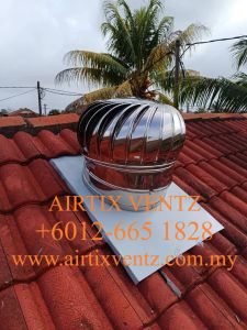 AIRTIX VENTZ AT-0025 100% Stainless Steel 304 Wind Turbine Ventilator IN-24 / MM-600 (With Installation In PERLIS MALAYSIA)