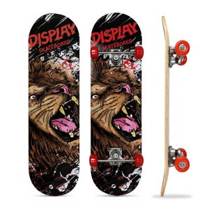 Skateboard High Quality for Adult Beginner Practice Skate Board Durable Deck with PU Wheels for Teens and Adults