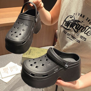 [Free Shipping] 2026 New Summer Outdoor Trendy Platform Sole Beach Cute DIY Non-Slip Height-Increasing Thick-Soled Clogs