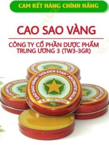 50 dầu cù là Cao Sao Vàng 50 HỘP x 3g ( giá sĩ )
