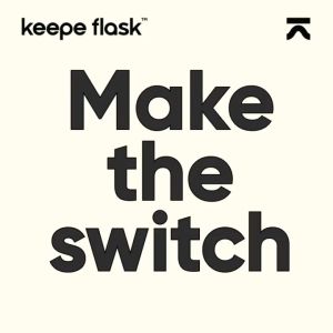Keepe Flask Insulated Water Bottle Leakproof 304 Stainless Steel Vacuum Flask with Straw Lid & Boot
