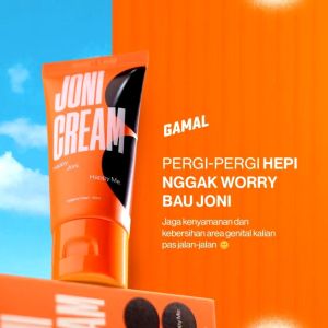 Joni Cream by Gamal -Tahan lama dan kuat Krim Pelembab Penghilang Bau & Pencerah Area Slengky pria