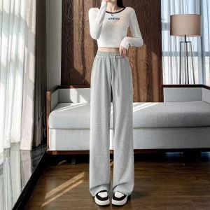 จัดส่งจากกรุงเทพ กางเกงลำลอง กางเกงขายาวผู้หญิง ผูกเชือก สีพื้น หรูหรา #F013 (หลายสี)