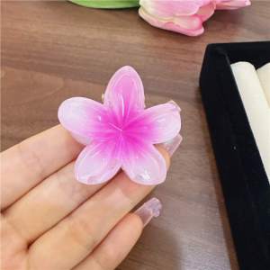 Women Summer Bright Color Beach Hair Clips Colorful Flower Hair Clip Beach Hairpin Barrettes Accessories