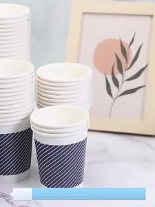 Deli Paper Cups Thickened Paper Cardboard for Home Office Drinking Water Eco - Friendly Large Commercial Use | Barangan Berkualiti Reka Bentuk Praktikal Mudah Guna