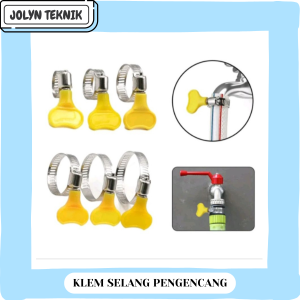 Klem Selang Pengencang Stainless Kuping Plastik 16-25 MM Hose Clamps Selang Air Cincin Regulator Gas