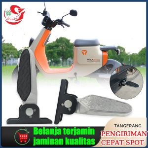 Aluminum Tepak sisi jari/ Pijakan Kaki Nanti Universal Sepeda Listrik 1 Set