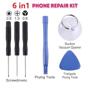KL FAST SHIP Universal 6 in 1 Mobile Phone Repair Pry Opening Screwdriver Tools Kit Set For Android