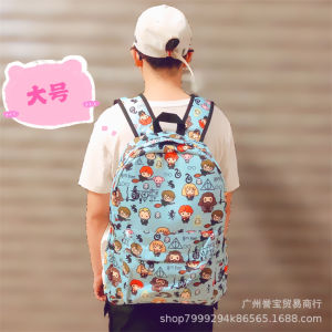 LZD  New Cartoon Animation Harry Potter Backpack Hogworth Snake Magic College Student Schoolbag Computer Bag
