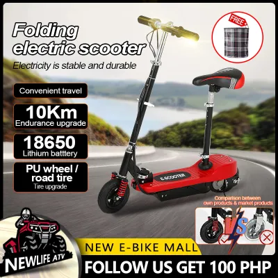New Life Motor Foldable Electric Scooter Bikerelectric scooter for adults sale 35km/h full aluminum alloy mini scooteer lithium battery portable scooter LED headlights e bikes for adults on sale