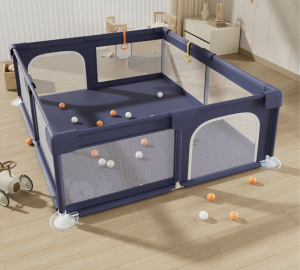 Playpen Indoor Outdoor Playpen with Breathable Mesh Stainless Steel Bracket Easy Install Portable Playground