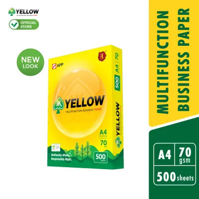 IK Yellow 500s 70gsm A4 paper 1 Ream (500 sheets/ream)