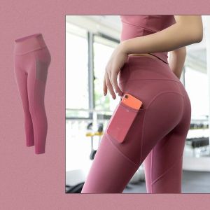 Yoga Pants Yoga leggings High Waist Sportswear with Pocket Plus Size Sports Gym Pants Women Sports Gym Leggings Tummy Control Jogging Slim Fitness pants Long Pants