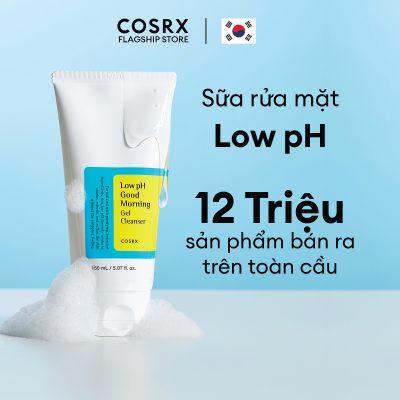 Gel Rửa Mặt Tràm Trà COSRX Low pH Good Morning Gel Cleanser