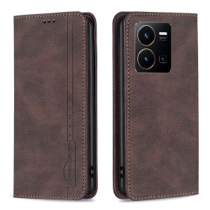 Vỏ Bọc Từ Tính Ốp Điện Thoại Cho Vivo Ví Da Y22 Y22S Y16 Y35 Y01 Y02S Y15A Y15S Y33T Y33S Y21T Y21E Y21S Y21 Mới Nắp Gập Có Khe Cắm Thẻ