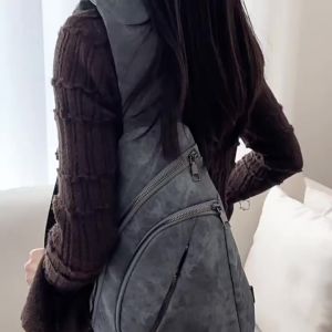 [Low stock] Fashionable womenshandbag casual small crossbody bag shoulder bag backpack lightweight womens chest bag