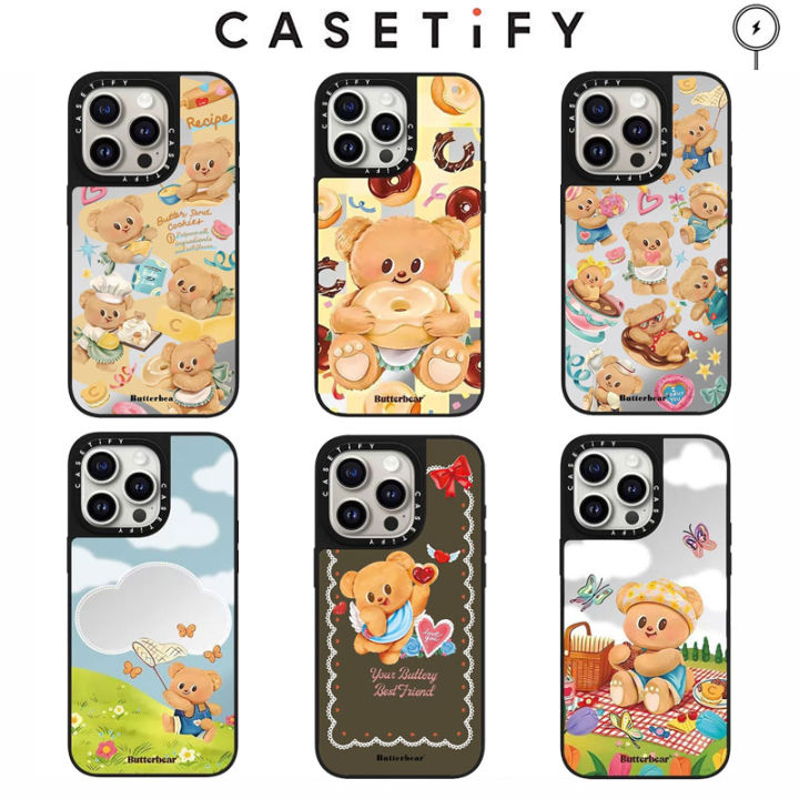 Butterbear CASETiFY 16pro ケース Original CASETiFY Butterbear series Mirror Case with Magsafe for