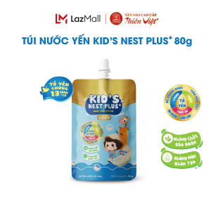 Túi Nước Yến Cho Bé Kids Nest Plus+ Growth GOLD 18% (80g ) vị Yến Tự Nhiên