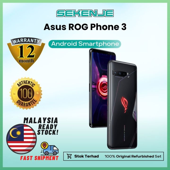 Asus Rog Phone 3 256GB / 512GB + 12GB RAM 100% Original Refurbished Set