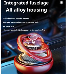 Car Air Freshener Solar Energy Air Purifier for Car Interior Autorotation Decoration Accessories