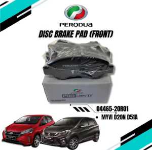 BRAKE PAD PROGANTI PERODUA MYVI 1.3 1.5 NEW D20N 2018-2021 FRONT (04465-20R01)