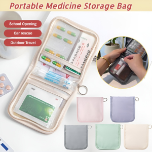 ✨WFH Must-Have✨Travel Essential Portable Medicine Storage Bag Quick Access Medical Kit/Medicine Kit Organizer/Nontoxic Waterproof Dustproof Durable Design/ For Travel/Home/Camping/Compartment Emergency Kit