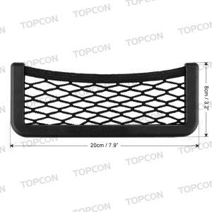 Universal Car Seat Side Back Storage Net Bag Abs Plastic Framed Mesh Nets Pocket For Purse Phone Holder Pockets
