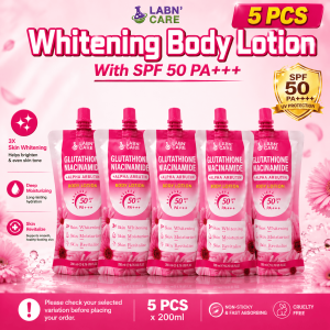 Labn Care Glutathione Niacinamide Body Whitening Lotion 500ML With SPF 50 PA++ 3X Skin Whitening