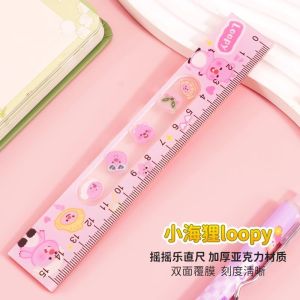 15M Cute Sanrio Straight Ruler Measuring Tool Hello Kitty Pochacco Kuromi School Stationery Supplies Kawaii Student Gifts