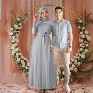 (ZAYIN COLLECTION)  COUPLE MIKAYLA // ADA JUAL KEMEJA (TILE MUTIARA) FIT XL TO 3XL CEWE LD 100-120  CWO LD 105-115 CM.