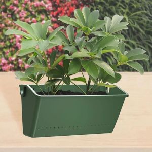 FULUPUGANG Wall Hanging Flower Pot Plastic Vertical Succulent Planter Bonsai Tool Green Seed Container Garden