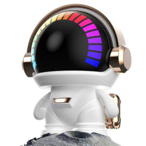🔥【Readystock】 + FREE Shipping+ COD 🔥New Style Wireless Astronaut Bluetooth Speaker TWS Audio Couplet Cute Desktop Space Robot Subwoofer Sound Box with LED Light TF