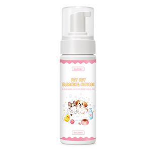 Pet Dry Shampoo Mousse for Cats & Dogs Waterless Cleansing Foam 200ml