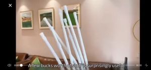 2PCS 70cm-120cm Spring Loaded Bar Telescopic Curtain Rod Multi Purpose Hanging Rods