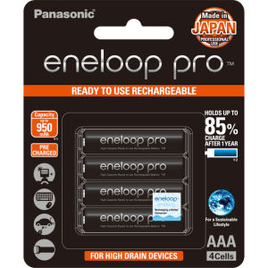 {NEW} Eneloop Pro AAA Ni-MH Pre-Charged Rechargeable Battery (Triple A Size) 950mAh