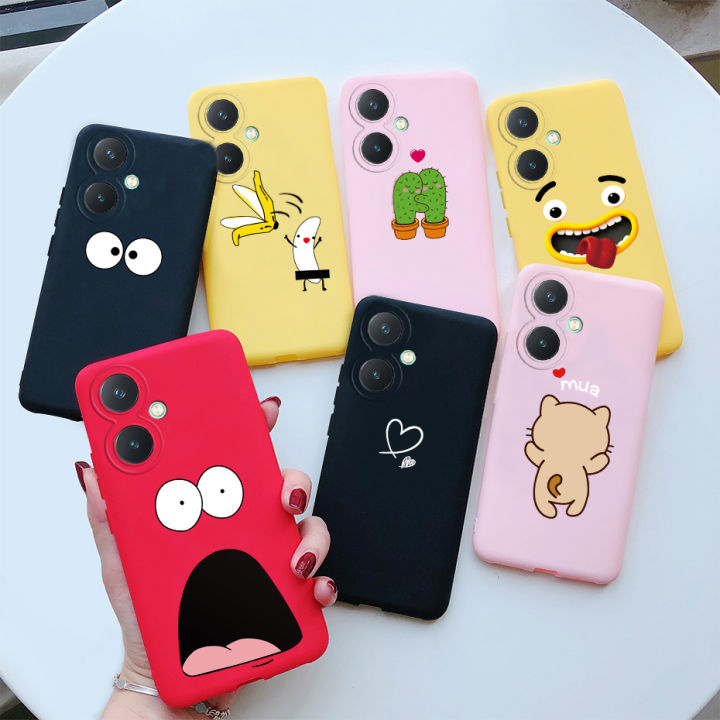 For Vivo Y27 4G Case V2249 Cute Cartoon Painted Back Cover Soft