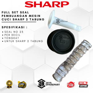 Full Set Seal Pembuangan Mesin Cuci SHARP 2 Tabung | Pembuangan Mesin Cuci