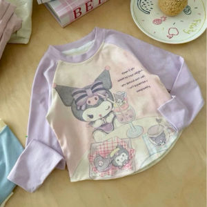 BB165 เสื้อแขนยาวเด็กโทนพาสเทล ลายการ์ตูนสุดคิ้วท์  เสื้อเด็กพาสเทลลายน่ารัก งานคุณภาพ นุ่มไม่ระคายผิว