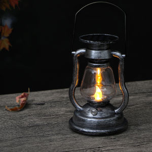 LED Solar LightRetro Kerosene LampSolar Powered Candle Hanging LightOutdoor Portable Lantern LightCamping LightCourtyard Garden Decor Decoration Sunlight