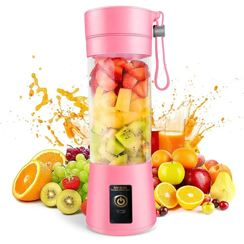 Portable Blender Mini Blender for Shakes and Smoothies USB 380Ml Traveling  Fruit Juicer Cup with Blades