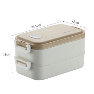 Mi.more Kotak Makan  Stainless Steel 304 2 Tingkat Lunch Box Kotak Bekal Makan Rantang 2 Sekat
