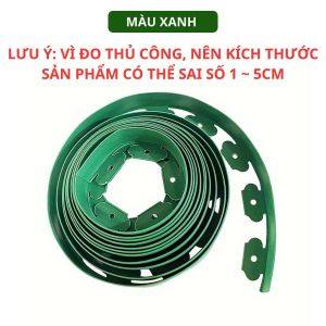Viền Chắn Cỏ Cao 10CM Dài 10 Mét Tặng 30 Đinh Gia Cố Thẩm Mỹ Dễ Tạo Hình Thi Công Nhanh