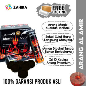 ARANG MAGIC Premium AL AMIR Sekali Sulut Langsung Nyala Cocok Untuk Bukhur Dupa Pengajian Alamir