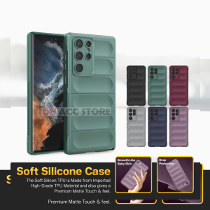 Case Samsung Galaxy s21 Fe S23 Fe S22 S23 S24 S24 FE Plus S24 Ultra S25 S25 Ultra Casing Logo SIlikon Buble Airbag 3D Armor Matte