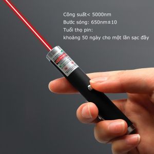 Đèn laze - đèn pin laser chiếu xa hàng kilomet - Đèn lazer dạy học - Cáp sạc miễn phí ALLIN