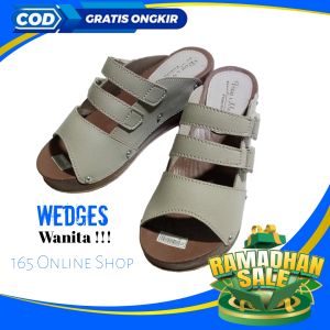 Sandal wedges wanita terbaru kekinian