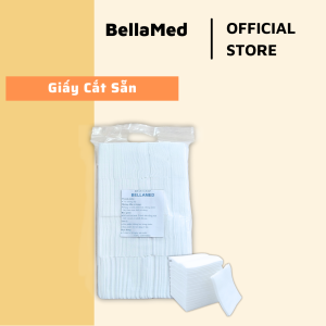 Giấy tẩy trang cắt sẵn BellaMed lau mực tẩy trang vệ sinh da 1600 tờ