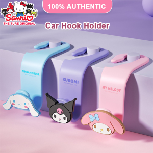ที่แขวนอุปกรณ์ตกแต่งรถยนต์ Sanrio Hello Kitty ของแท้ 100% Cinnamoroll กันน้ำ แข็งแรง แขวนได้ ตะขอจัดระเบียบ Kuromi Melody LFB170