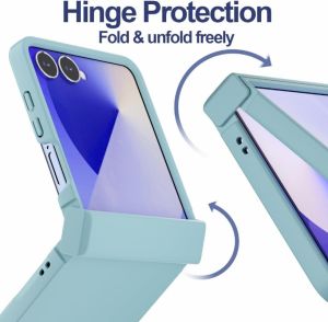 For Samsung Z Flip 7 Hinge Protection Case Luxury Slim Matte Shockproof Skin Touch Cover for Samsung Galaxy Z Flip 7 6 5 4 3 Bag