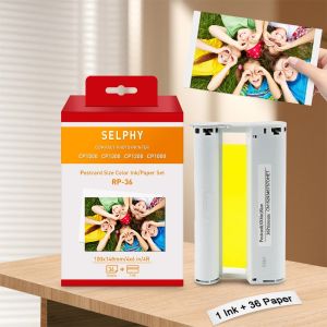 KP-108IN Compatible Canon Selphy Ink Cassette Selphy Photo Paper Set for Canon Selphy CP1500 CP1300 CP1200 CP1000 Photo Printer